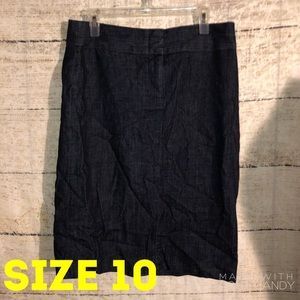 J. Crew Stretch Jean Skirt